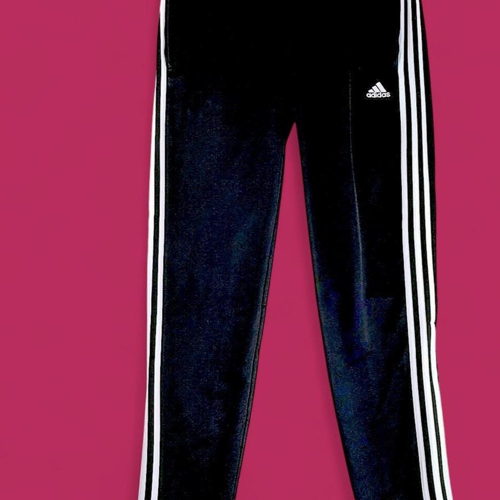 Adidas Climacool 3-Stripe Training Pants Black White Girls Large 16-18 M64030